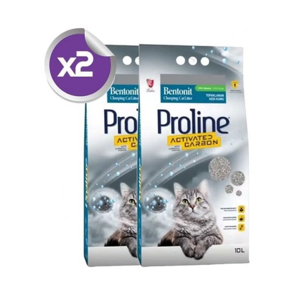 Proline Aktif Karbon Kedi Kumu 10 Lt x 2 Adet