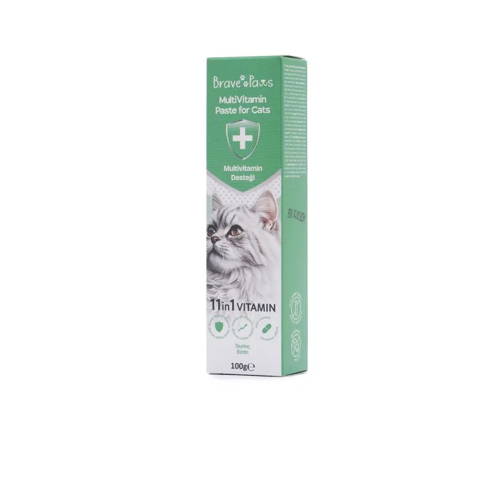 Brave Paws Multivitamin Paste for Cats – Günlük Vitamin Desteği 100 Gr