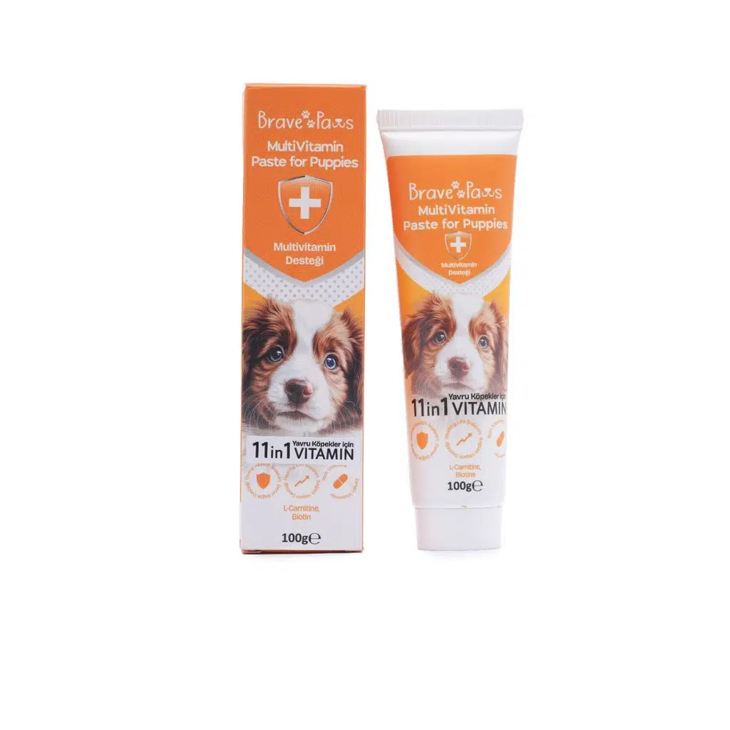 Brave Paws Yavru Köpekler İçin Multivitamin Desteği 100 Gr