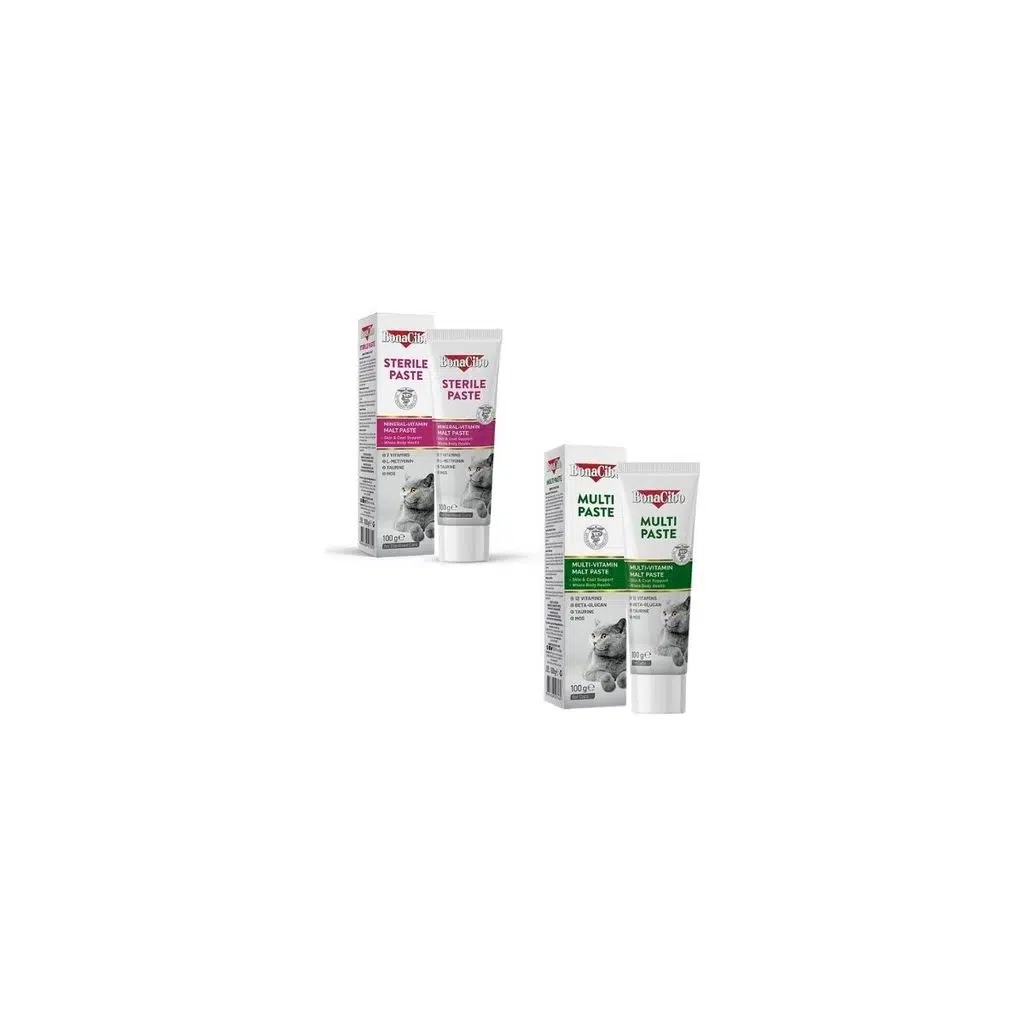 2'li Bakım Seti: Sterile Paste Kısırlaştırılmış Kedi Macunu ve Multi Paste Multivitamin (2 x 100G)