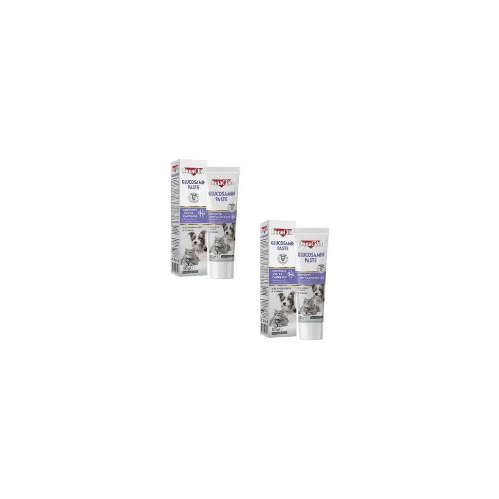 Bonacibo 2'li Glucosamine Paste: Kedi ve Köpek Için Eklem ve Kıkırdak Güçlendirici Macun (2 x 100G)