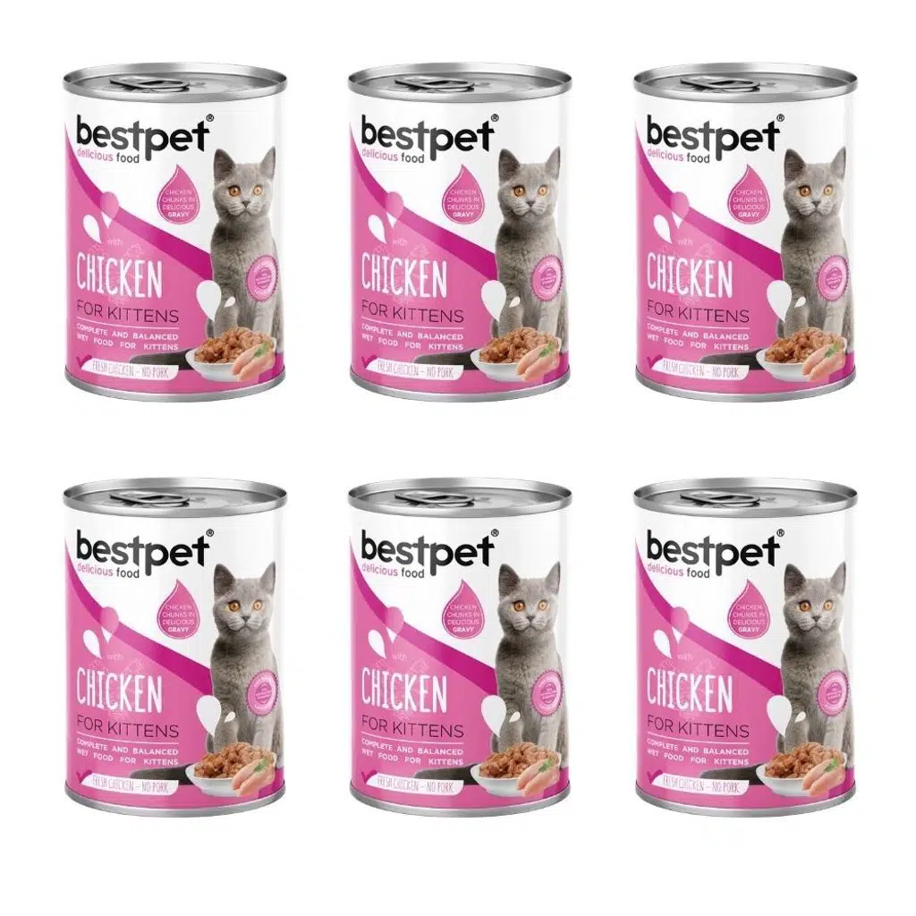 Bestpet Tavuklu Yavru Kedi Konservesi 400gr x 6 lı Paket