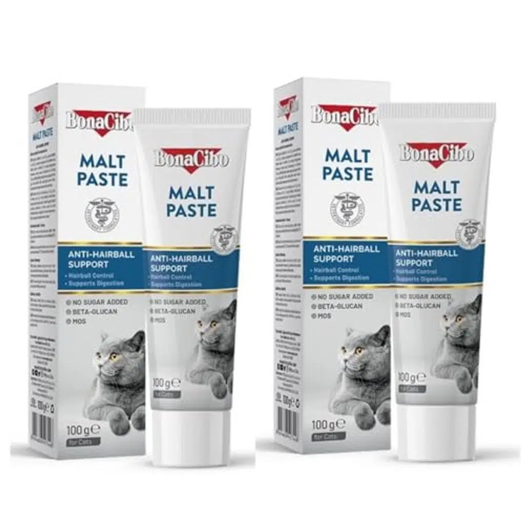 BonaCibo Malt Paste Yetişkin Kediler için Tüy Yumağı Oluşumunu Önleyici Malt Macun 100 ml x 2 Adet
