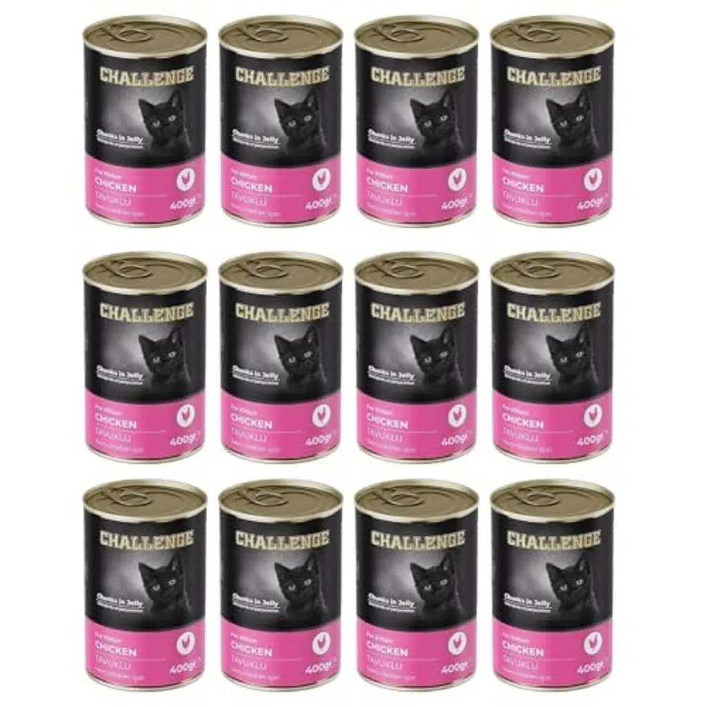 Challenge Kitten Tavuklu Yavru Kedi Konservesi 12 x 400 gr