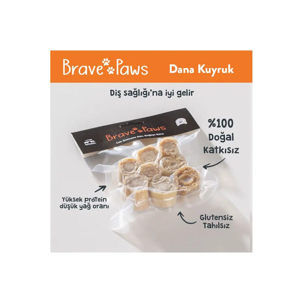 Dana Kuyruk Disk 100 GRAM %100 Doğal Köpek Ödül Maması