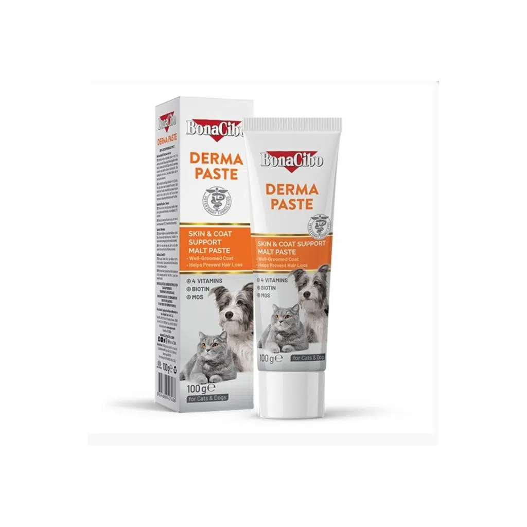 Derma Paste Yetişkin Kedi ve Köpekler için Deri ve Tüy Bakımını Destekleyici Malt Macun 1 Adet