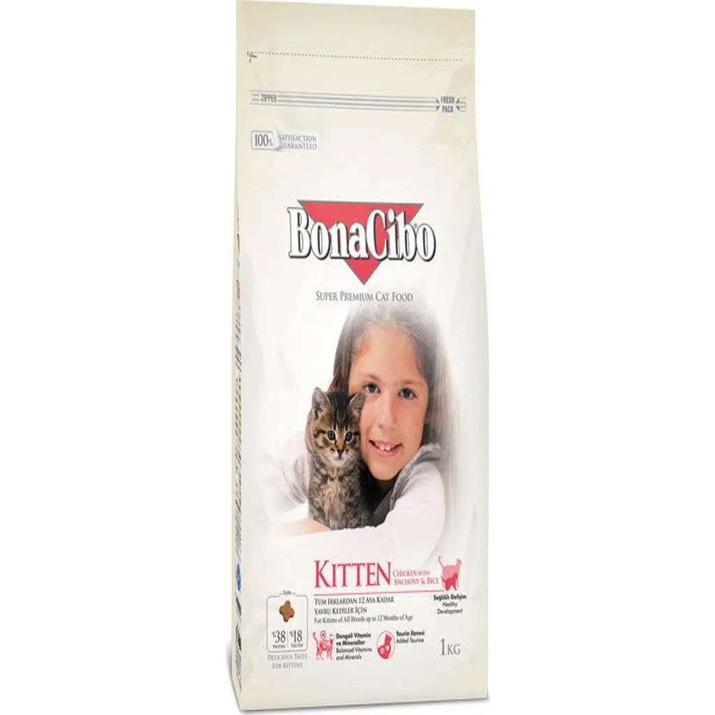 Bonacibo Kitten Tavuklu ve Hamsili Kuru Kedi Maması 1,5 Kg
