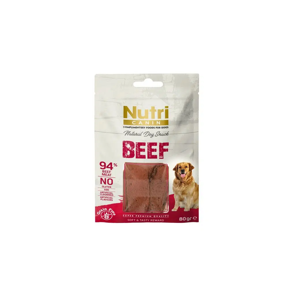 Nutri Canin Sığır Etli Tahılsız 80gr Köpek Ödülü