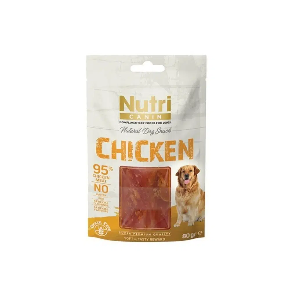 Nutri Canin Tahılsız Tavuk Etli Köpek Ödülü 80 gr