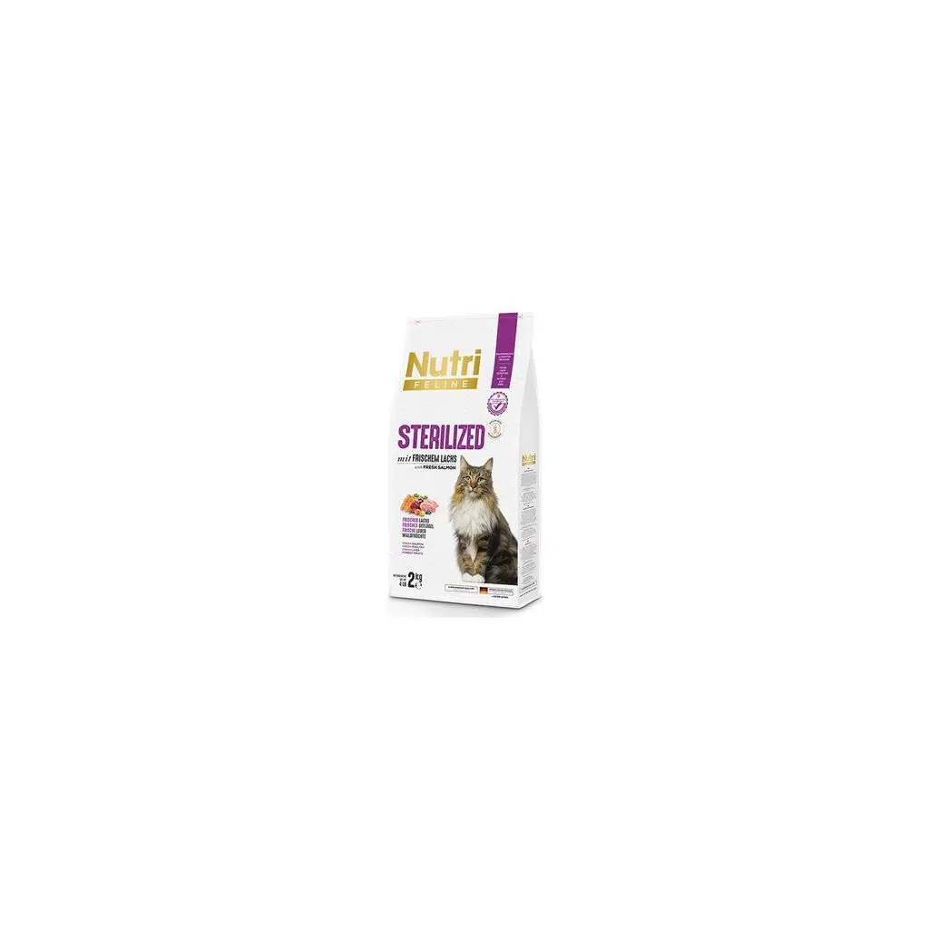 Nutri Feline Adult Sterilised Kısırlaştırılmış Somonlu Yetişkin Kedi Maması 2 kg