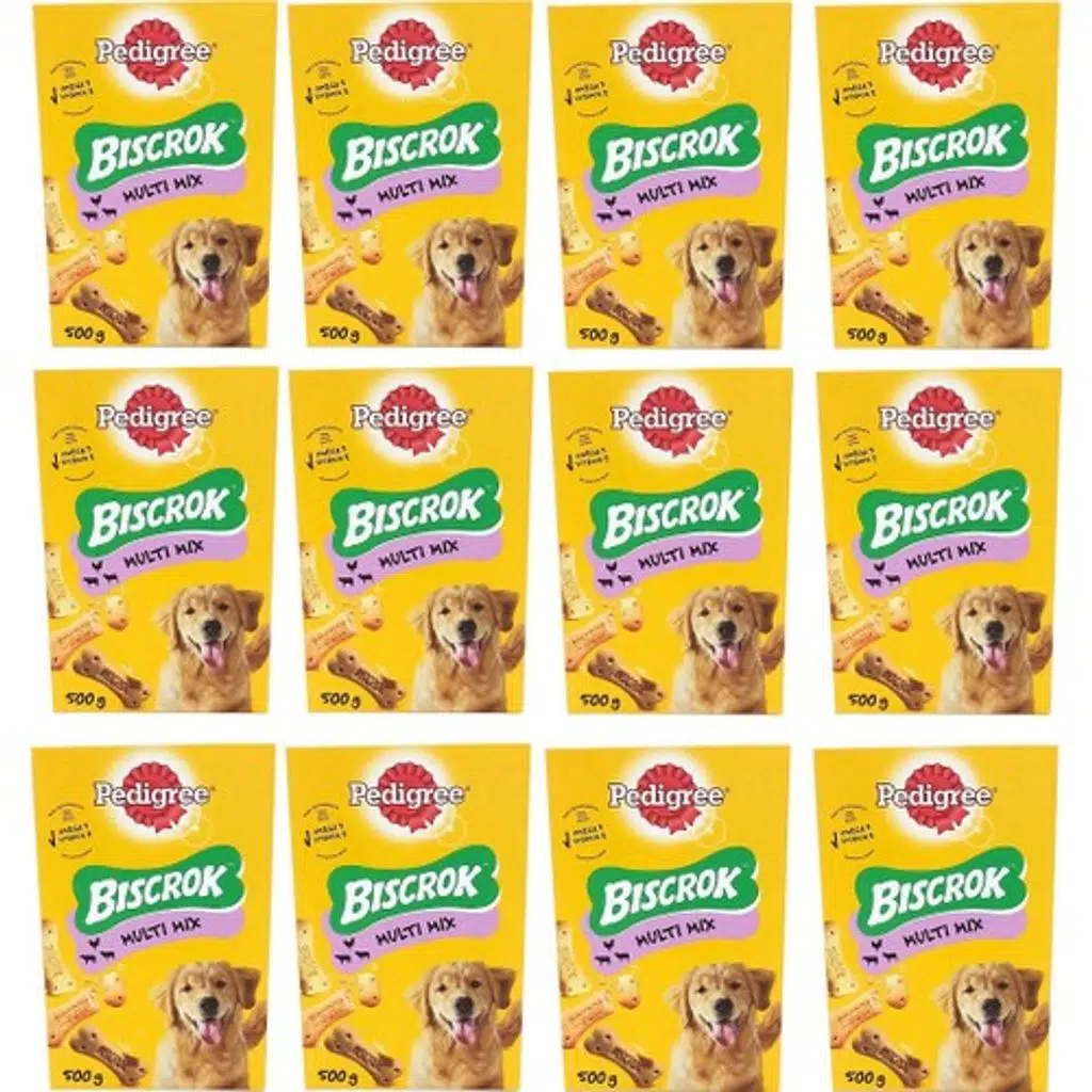 Pedigree Biscrok Multi Mix Köpek Ödül Bisküvisi 500 gr 12 Adet