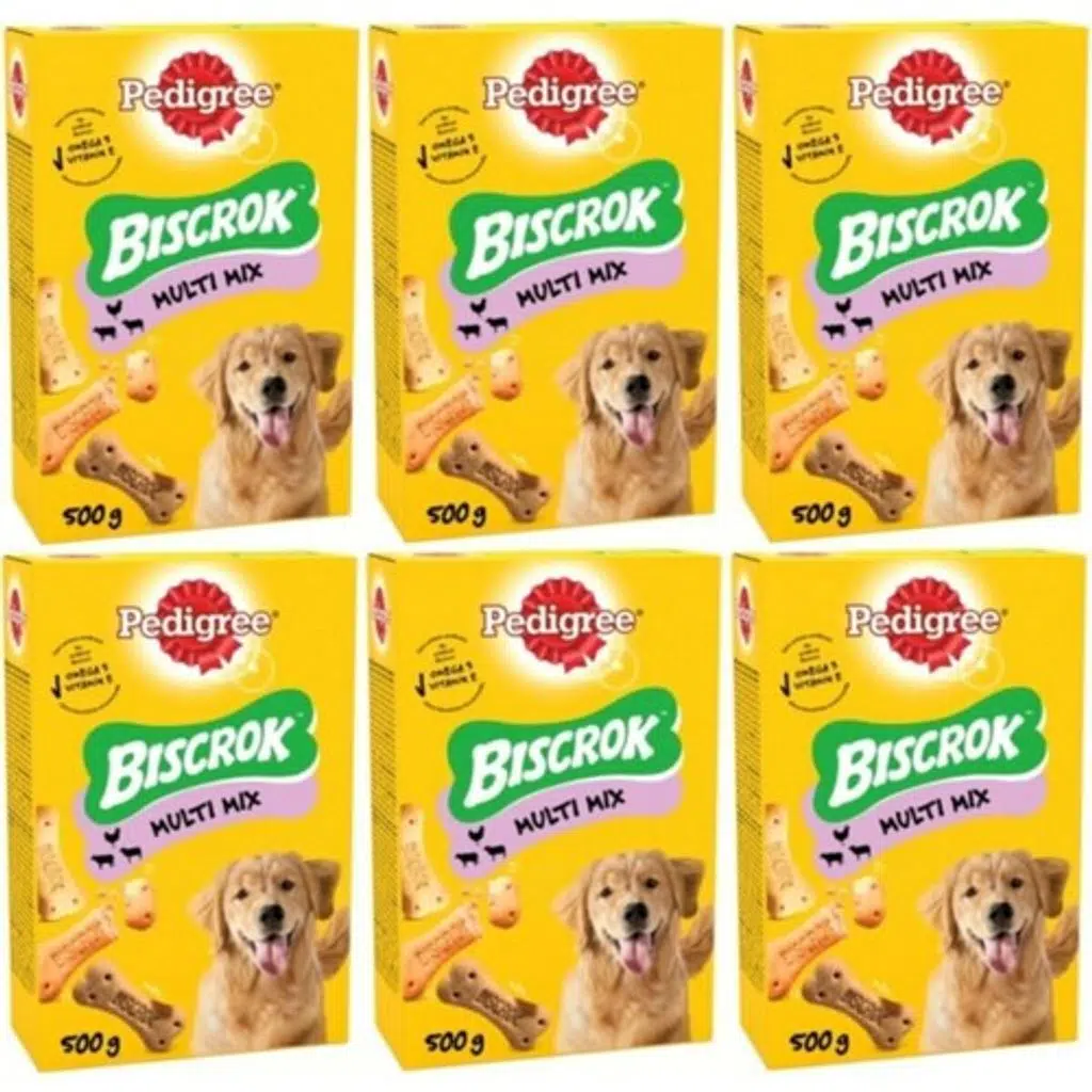 Pedigree Biscrok Multi Mix Köpek Ödül Bisküvisi 500 gr x 6 Adet