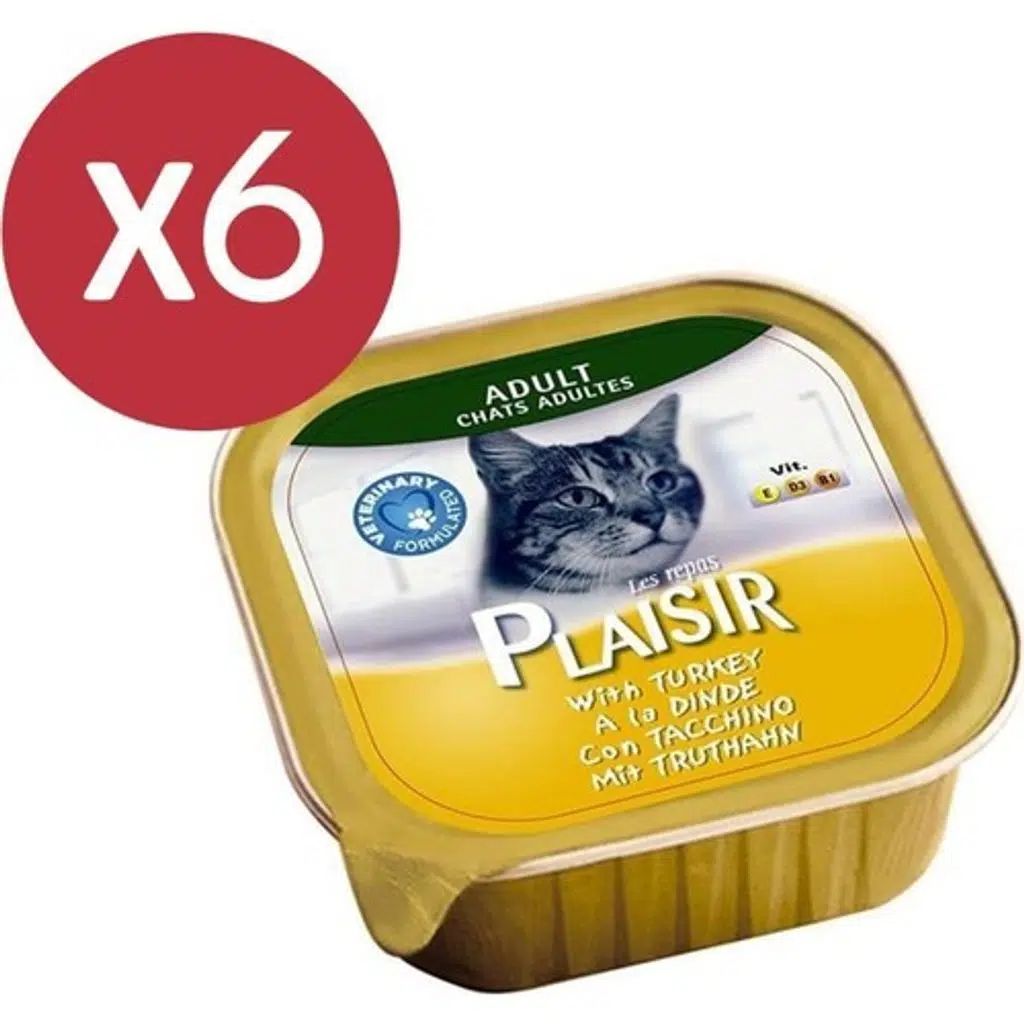 Plaisir Pate Hindili Kedi Konservesi 6X100 gr