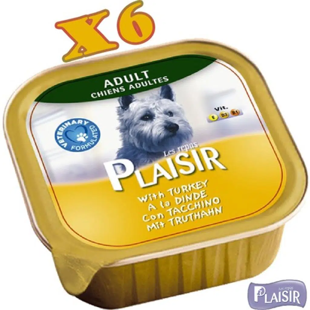 Plaisir Pate Tavuk Etli Yaş Köpek Maması 150 gr x 6 Adet