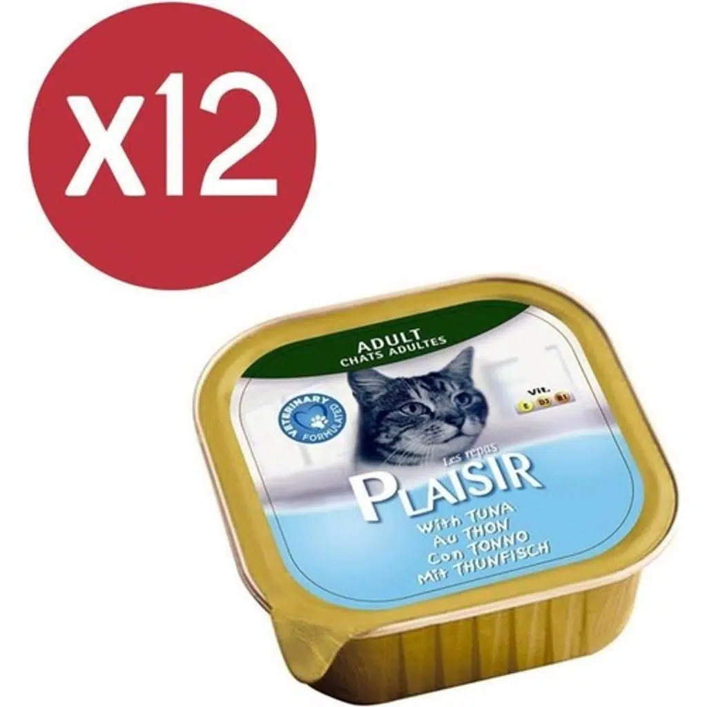 Plaisir Pate Tuna Balıklı Kedi Konservesi 12X100 gr