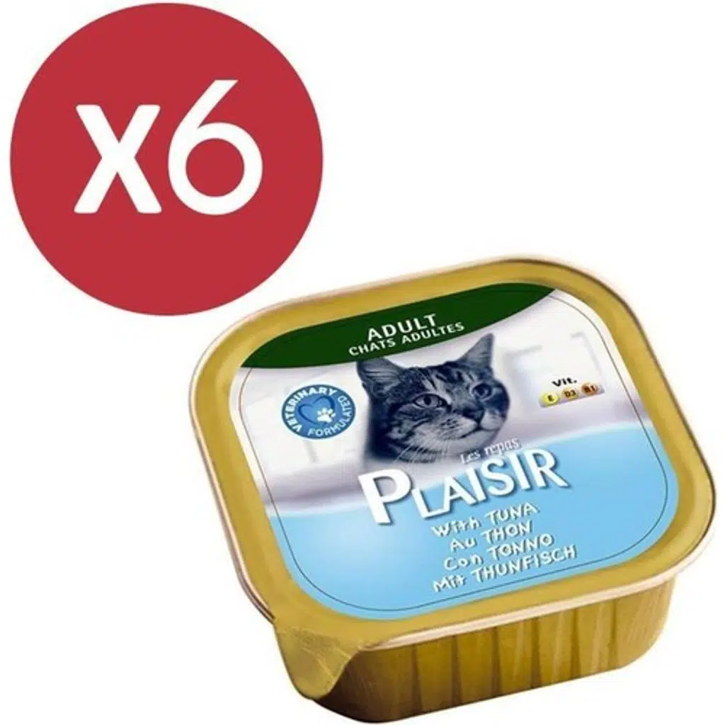 Plaisir Pate Tuna Balıklı Kedi Konservesi 6X100 gr