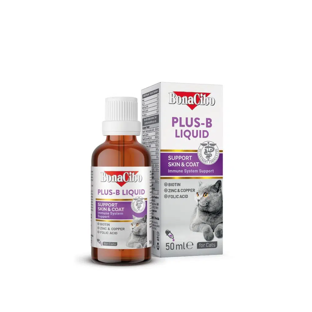 Bonacibo Kediler için Plus-B Liquid For Cat 50 ml