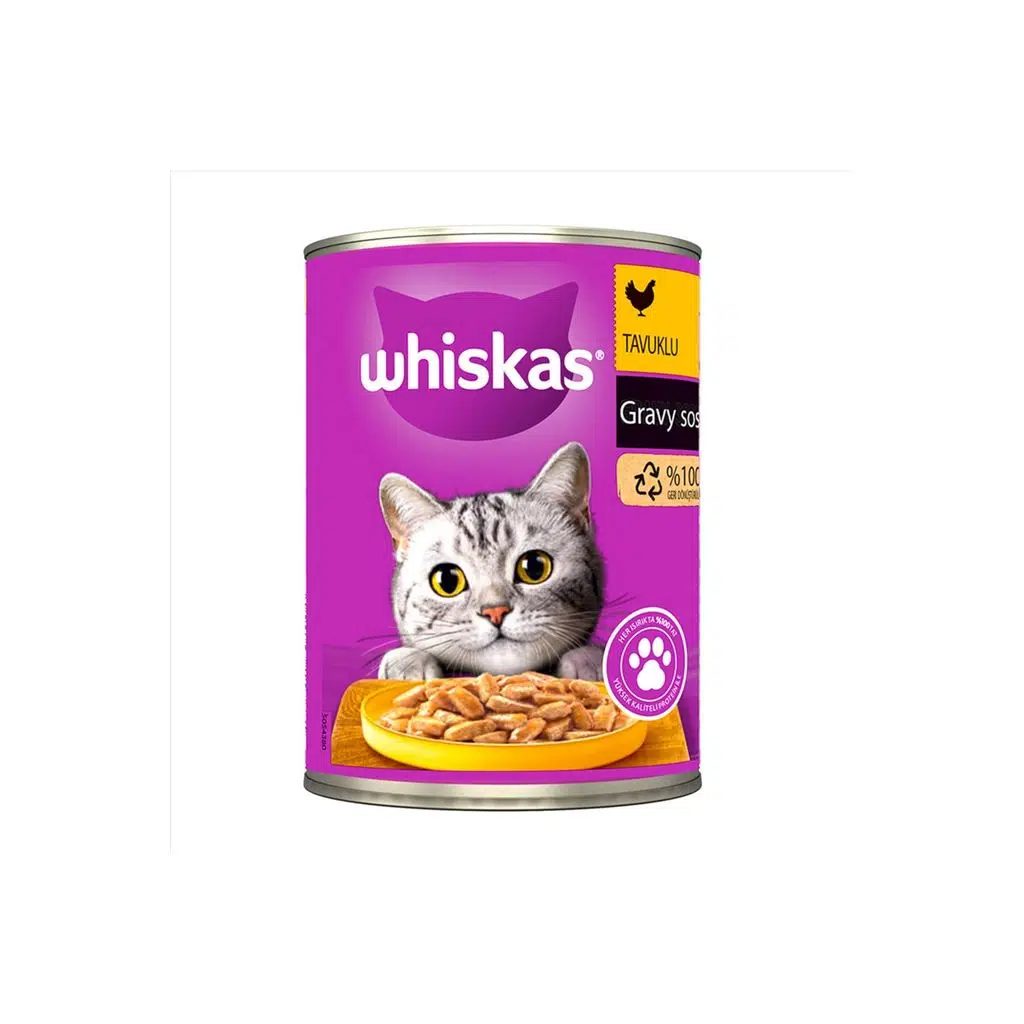 Whiskas Tavuklu Konserve Kedi Maması 400 G 24 Adet